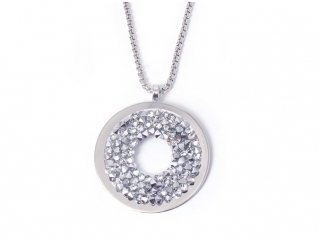 Crystal Rock crystal - náhrdelník crystaly Swarovski > varianta Bílá