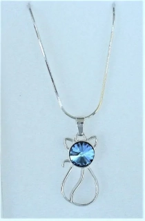 Rhodiovaný náhrdelník se zirkony Swarovski-