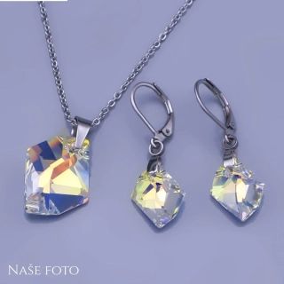 Souprava Swarovski kámen Cosmic -Crystal AB ( měnící)