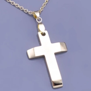 Pozlacený kříž z chirurgické oceli 37mm